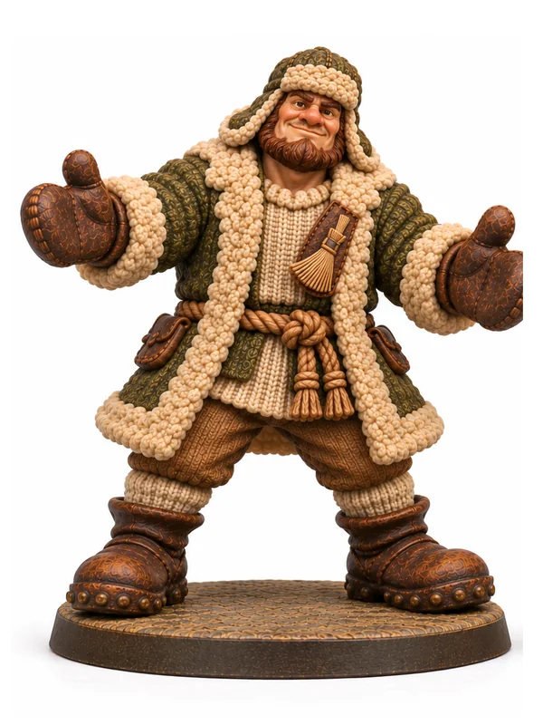 Cuddler: front view of the miniature design