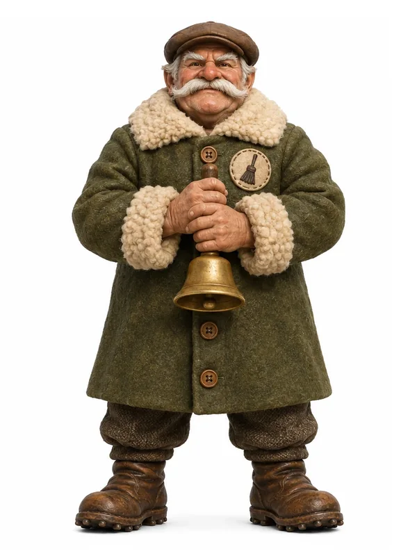 Gaffer: front view of the miniature design