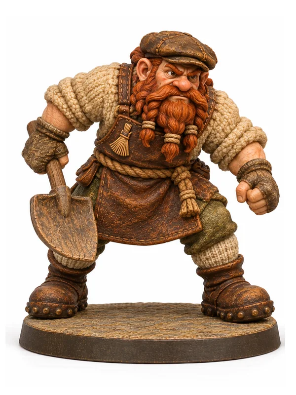Goon: front view of the miniature design
