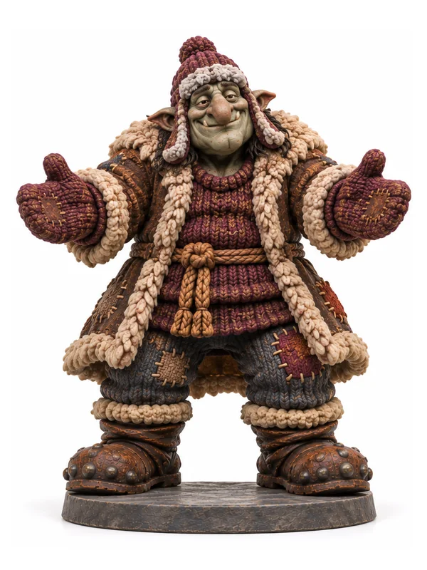 Cuddler: front view of the miniature design