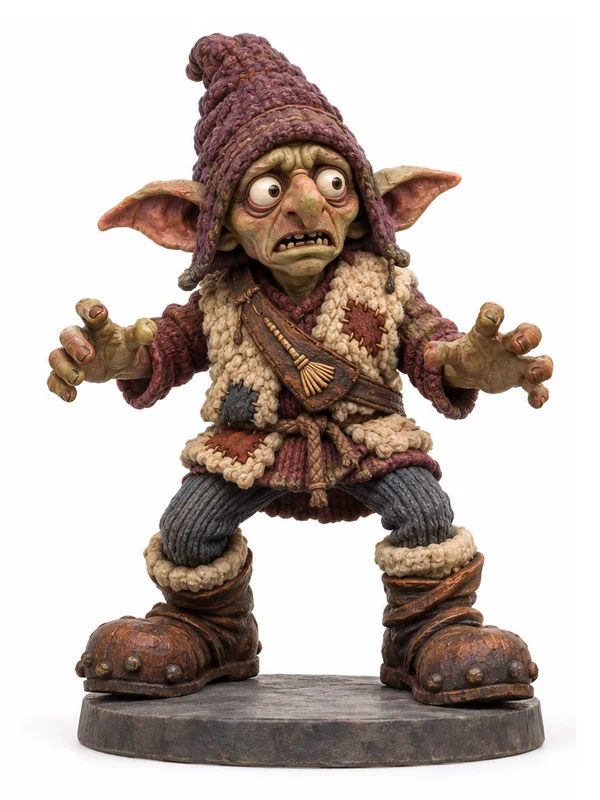 Stooge: front view of the miniature design